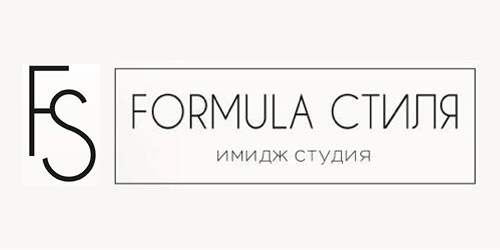 Логотип «formula СТИЛЯ». Имидж–студия — professional hairstyle and makeup